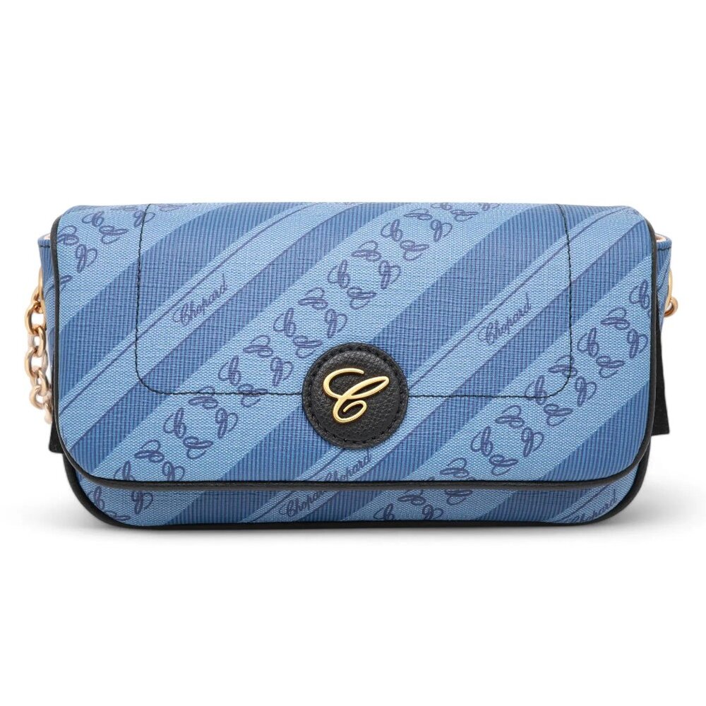 Chopard Happy Sport Mini Blue Canvas Crossbody Bag 95000-1126